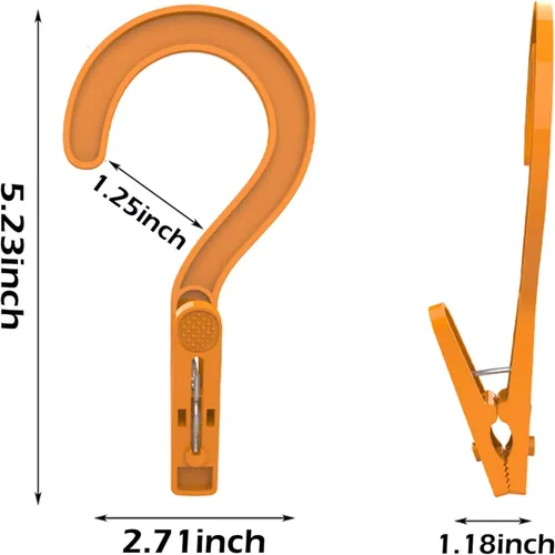 Miniatura 2 de 24 piezas de ganchos de plástico para ropa, súper resistentes, para colgar en baño, ideales para viajes, multicolor