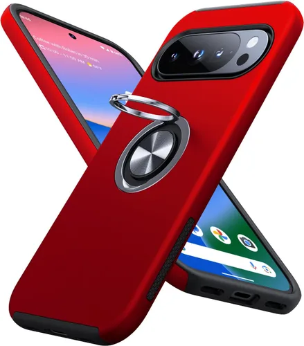 Miniatura 19 de JAME Funda para Google Pixel 7 Pro, Funda de Ajuste Delgado para Pixel 7 Pro con Soporte de Anillo Kickstand