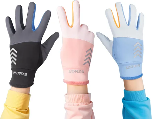 Guantes de invierno cálidos para niños, ligeros, impermeables y antideslizantes, para ciclismo, patinaje sobre hielo, senderismo, nieve, niños y
