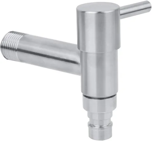 Miniatura 7 de Fdit Grifo para fregadero, lavadora de acero inoxidable de G1/2 pulgadas, grifo de agua montado en la pared, fregona para piscina, grifo frío