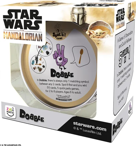Miniatura 6 de Asmodee Dobble Star Wars Mandalorian Juego de cartas A partir de 6 años 2-8 jugadores 15 minutos de tiempo de juego