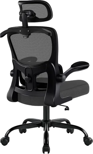 Miniatura 11 de AreShark Silla de Oficina Ergonómica con Soporte Lumbar Ajustable y Gancho para Cabezal, Silla de Malla Respirable de Respaldo Alto con Ruedas