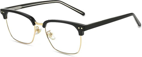 Miniatura 14 de SooGree Gafas de bloqueo de luz azul para hombres y mujeres, medio marco UV400, lentes transparentes, antifatiga ocular, para juegos de computadora