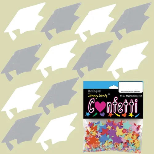 Miniatura 178 de Confetti Grad Cap Negro, Azul Marino Combo - 2 bolsas de media onza (1 oz)