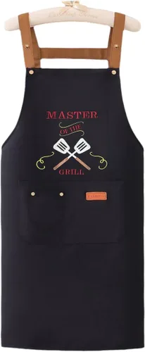 Miniatura 6 de Cooking is Love Made Visible Delantal Impermeable Delantal de Lona Delantal Chef BBQ Decoración para Asar