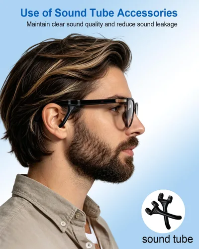 Miniatura 8 de Al - Lentes inteligentes para hombres y mujeres con traducción en tiempo real, lente de cambio de color, música y llamadas con Bluetooth 5.4