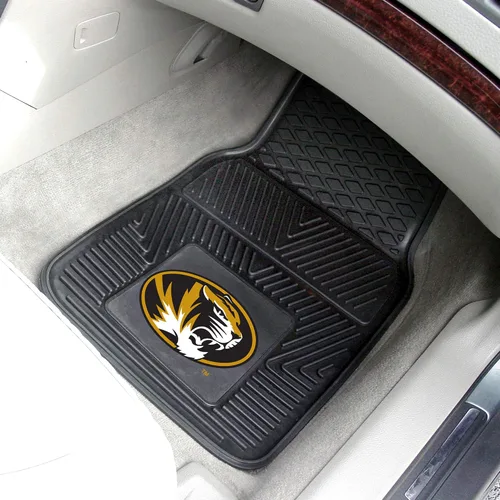 Miniatura 2 de FANMATS 10717 Missouri Tigers - Juego de 2 alfombrillas de vinilo resistentes para automóvil, alfombrillas de primera fila, protección para todo