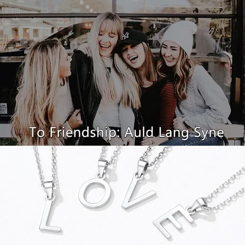 Miniatura 4 de SILVERCUTE Initial NecklaceEarrings for Women Girls, Hypoallergneic 925 Sterling Silver Fine Jewelry, Cute Dainty Name Chain Choker, Letter Pendant