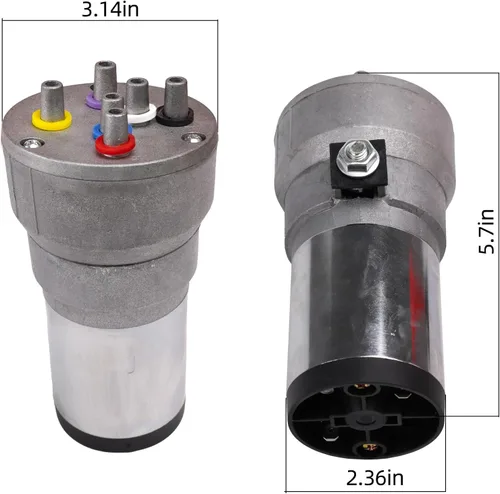 Miniatura 6 de FARBIN Bocina musical con sonido musical de 6 trompetas con compresor, juego de melodía de padrino, rojo, 12 V, 150 db, para tren, camión