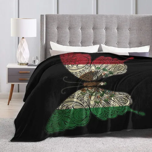 Miniatura 4 de Manta cálida con diseño de bandera mexicana de México, manta cálida de microfibra ultra suave, manta de franela para sala de estar, sofá cama