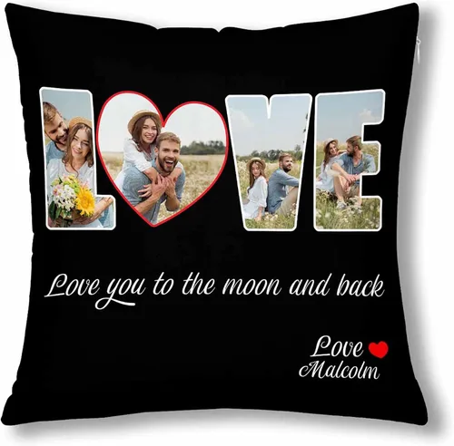 Miniatura 11 de Foto personalizada con fundas de almohada de texto, almohadas personalizadas para abuelo, funda de almohada decorativa personalizada para sofá
