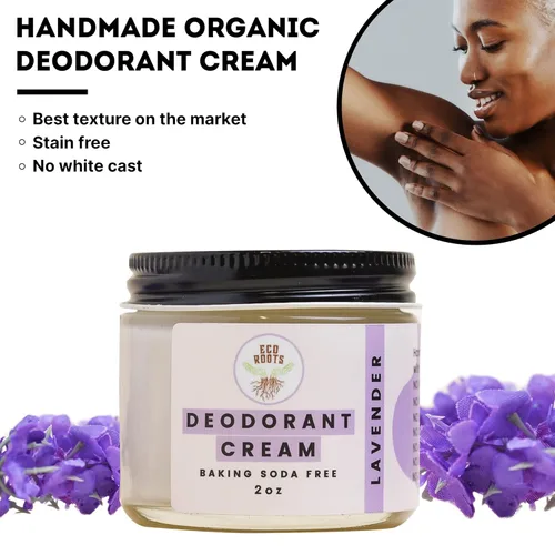 Miniatura 6 de ECO ROOTS Desodorante Natural para Mujeres y Hombres Crema Desodorante Orgánica Sin Aluminio Desodorante Saludable Sin Bicarbonato de Sodio