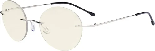 Miniatura 13 de Eyekepper Gafas progresivas sin marco, multienfoque, lectores con filtro de luz azul, redondas, retro, lentes de lectura para hombres y mujeres