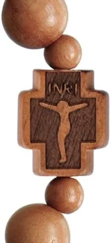 Miniatura 3 de Pulsera Rosario Madera de Azufaifo Stretch 0.394 in