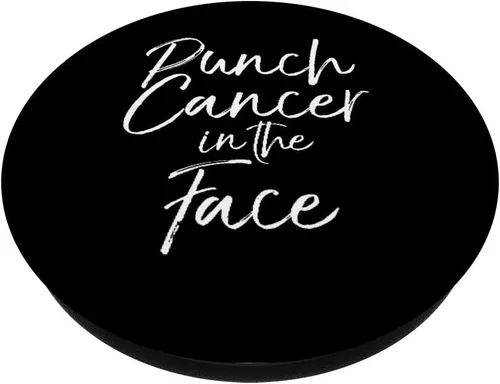 Miniatura 2 de Funny Cancer Sucks Cote Broma Regalo Punch Cancer in the Face PopSockets Agarre y soporte para teléfonos y tabletas