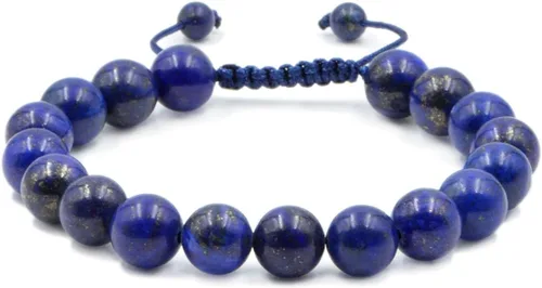 Miniatura 32 de AD Beads - Pulseras de gemas naturales de 0.39 pulgadas, cristales de sanación, macramé ajustable de 7 a 9 pulgadas