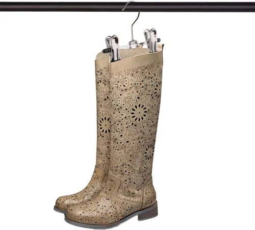 Miniatura 9 de Zapatero Ajustable de Acero Inoxidable Doblador de Pantalones Multifuncional Portátil de Viaje Lavandería Lavadora Estante Ganchos Calcetines Clip