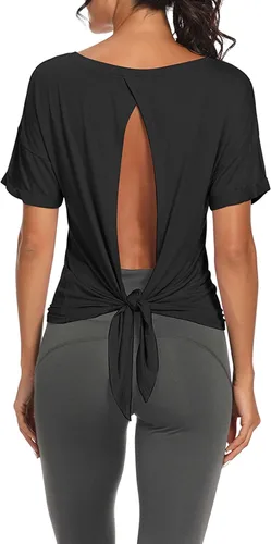 Miniatura 4 de Bestisun - Camiseta de tirantes para mujer con espalda abierta, para entrenar.