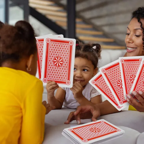 Miniatura 6 de GSE Games & Sports Expert Naipes jumbo, cartas grandes de gran tamaño, póker enorme para adultos, personas mayores, decoraciones de fiesta de casino