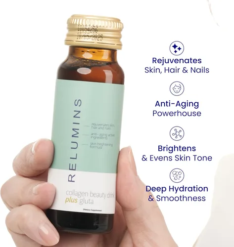 Miniatura 4 de Relumins La bebida de colágeno más avanzada del mundo, 10,000 mg con glutatión y antioxidantes, colágeno líquido número 1 de Estados Unidos