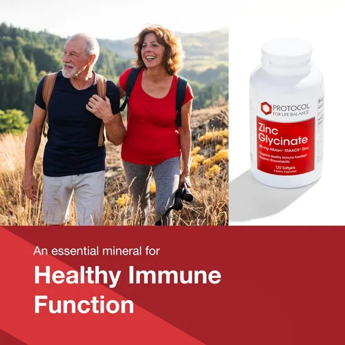 Miniatura 3 de Protocol for Life Balance Glicinato de zinc 30 mg - con Albion Traacs Zinc - Suplemento de glicinato de zinc - Apoyo al sistema inmunológico* - Apto