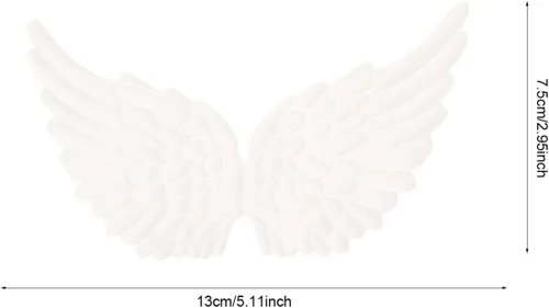 Miniatura 6 de NUOBESTY Mini alas para manualidades, alas de tela, adornos de alas de ángel, adornos para manualidades, disfraces, mochilas, accesorios