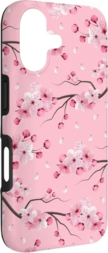 Miniatura 3 de Japanese Cherry Blossom Floral Flower Pattern Pastel Pink Case for iPhone 17