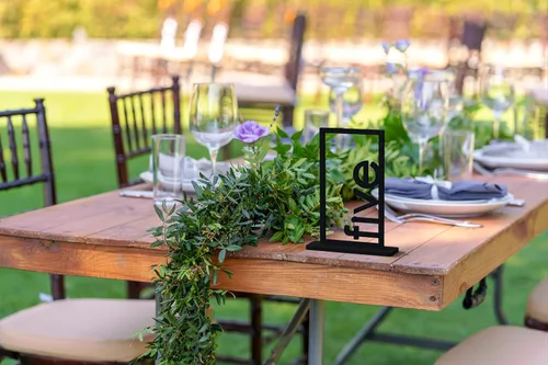 Miniatura 5 de DAOLA Números de mesa de madera del 1 al 10 – Letreros de números de mesa de boda con soporte, perfectos para eventos de fiesta y recepción