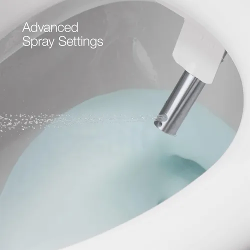 Miniatura 7 de Kohler PureWash E590 Asiento de Inodoro Bidé Alargado con Calefacción, Blanco con Panel Lateral, Agua Tibia, Secadora, Tapa de Cierre Silencioso