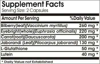 Miniatura 2 de Macular Max con luteína ~ 180 cápsulas - Sin aditivos ~ Naturetition Supplements