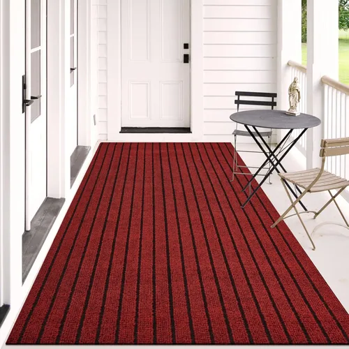 Miniatura 7 de Alfombra de pasillo de 3 x 15 pies, para interiores y exteriores, tamaños personalizados, con respaldo de goma antideslizante, alfombras