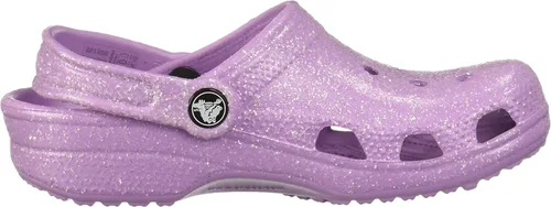 Miniatura 6 de Crocs Zuecos clásicos brillantes unisex para adultos, zapatos metálicos y con purpurina, Metálico