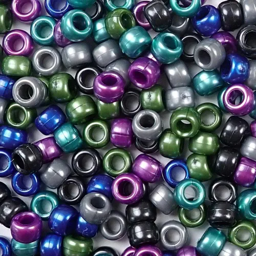Miniatura 8 de Berry Medley Mix - Cuentas de plástico para poni, fabricadas en los Estados Unidos, 0.236 x 0.354 in, 700 cuentas, cuentas de agujero grande a