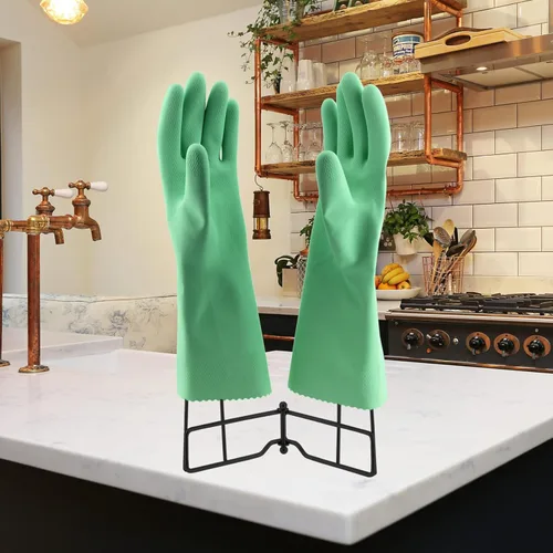 Miniatura 8 de Guantes de cocina Estante de secado, SUS 304 acero inoxidable plato guantes titular Negro