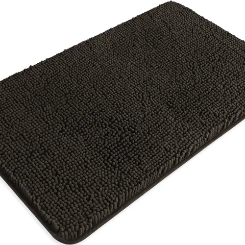 Miniatura 30 de Alfombra de baño pequeña de 12 x 18 pulgadas, lavable y absorbente, antideslizante, alfombra de baño de felpilla gruesa y suave para baño, ducha