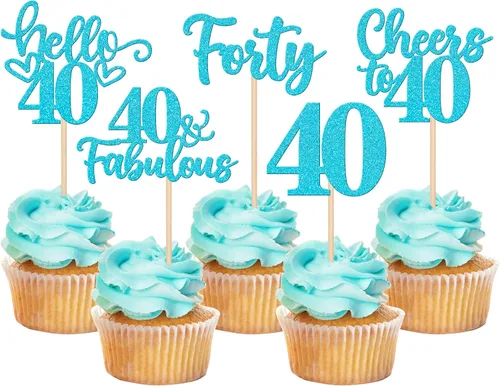 Miniatura 55 de 30 piezas de adornos para cupcakes de 12 cumpleaños feliz, brillantes doce, hola 12, felicitaciones a 12 años, adornos para cupcakes, 12