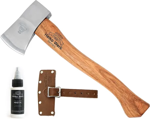 1844 Helko Werk Germany Hacha Clásica Pathfinder - Hecho en Alemania Camping, Bushcraft, Supervivencia, Mochilero, Hacha Pequeña y Ligera - Cabeza