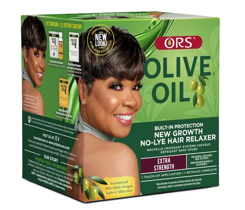 Miniatura 4 de ORS Aceite de oliva con protección incorporada, nuevo crecimiento sin lejía, relajante para el cabello, extra fuerte (paquete de 2)