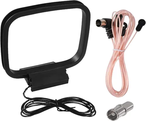 Miniatura 9 de Antena de bucle AM con mini conector de 3 pines compatible con radio interior Bluetooth receptor estéreo para el hogar AV AudioTheater