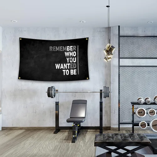 Miniatura 4 de Bandera inspiradora con citas motivacionales para decoración de pared, tapiz de 3 x 5 pies, dormitorio universitario, gimnasio, oficina, decoración