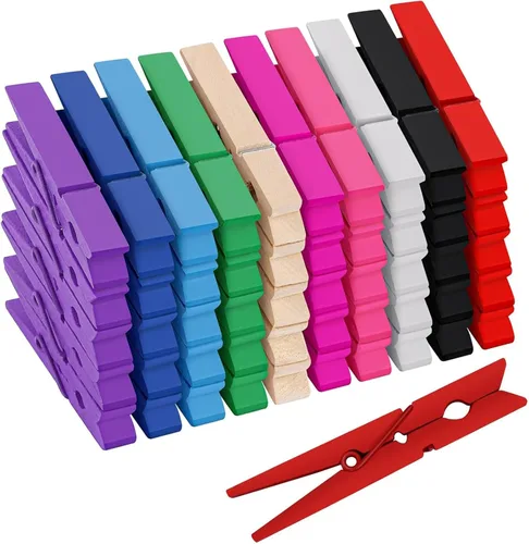 Miniatura 10 de 50 unids 2.2 pulgadas coloreados alfileres impermeables de metal Chip Clips Clip de acero para bolsa de alimentos, bolsa de papas fritas, papel