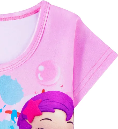 Miniatura 7 de Vestido de dibujos animados de burbujas para niñas pequeñas vestidos con estampado Guppy para niños vestido camisero de 3 a 6 años