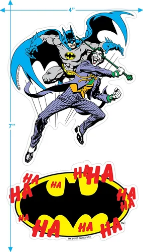 Miniatura 4 de Popfunk Camiseta y pegatinas clásicas de Batman V.The Joker You Mad Bro