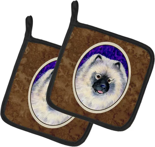 Miniatura 270 de Caroline's Treasures SS8617PTHD - Juego de soportes para ollas de cocina resistentes al calor, almohadillas calientes para horno para cocinar, Husky
