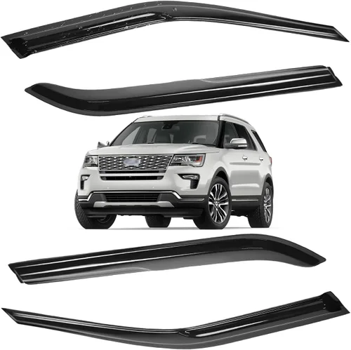 Miniatura 185 de Viseras para ventanas para Mazda 3 Sedán 4 puertas 2004 2005 2006 2007 2008 2009 estilo JDM Mugen, deflector de viento, protector solar y de lluvia