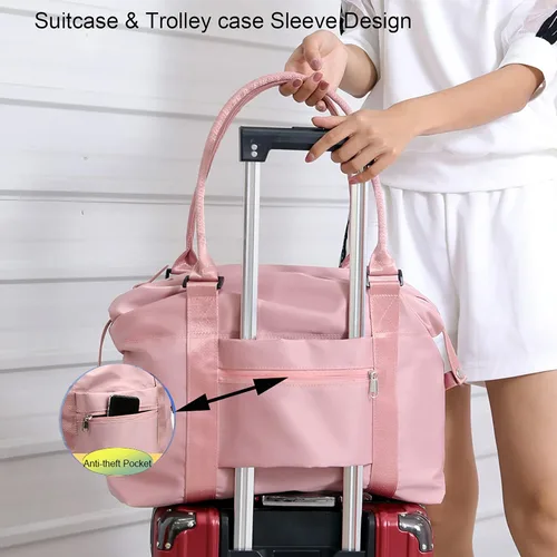 Miniatura 4 de JSAHAH Bolsa de viaje para mujer bolsa de transporte para equipaje bolsa de deporte para gimnasio