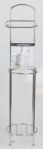 Miniatura 9 de Home Basics, soporte para pañuelos, para baño, con despachador, Plateado, Paquete de 1