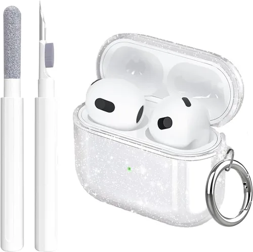 Miniatura 32 de Aircawin Funda transparente para Airpods, funda protectora a prueba de golpes para Airpod 1 y 2, accesorios de protección completa de TPU suave
