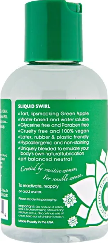 Miniatura 2 de Sliquid Swirl Intimate Lubricante Verde Tarta de Manzana - 4.2 fl oz