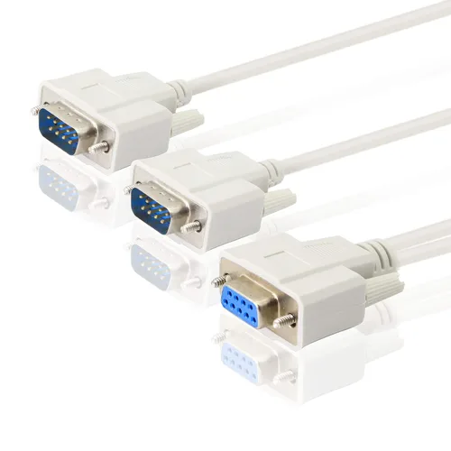 Miniatura 6 de Cable divisor DB9 Y de 11.8 in DB9 9 Pin 1 hembra ale a 2 macho Rs232 Serial Splitter Adaptador recto Cable YOUCHENG para conectar varios